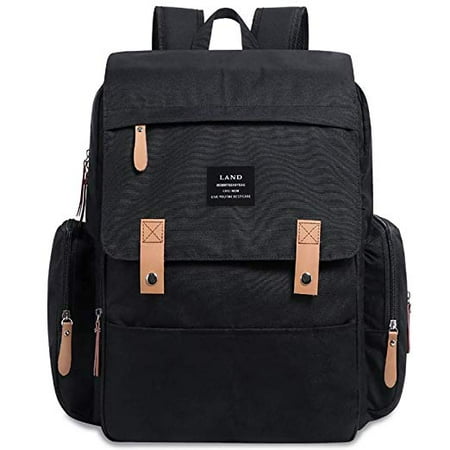 - Diaper Bag Backpack with Large Capacity Insulated Pockets, Attached Stroller Straps Baby Care Nappy Bag Travel Knapsack Changing Pad