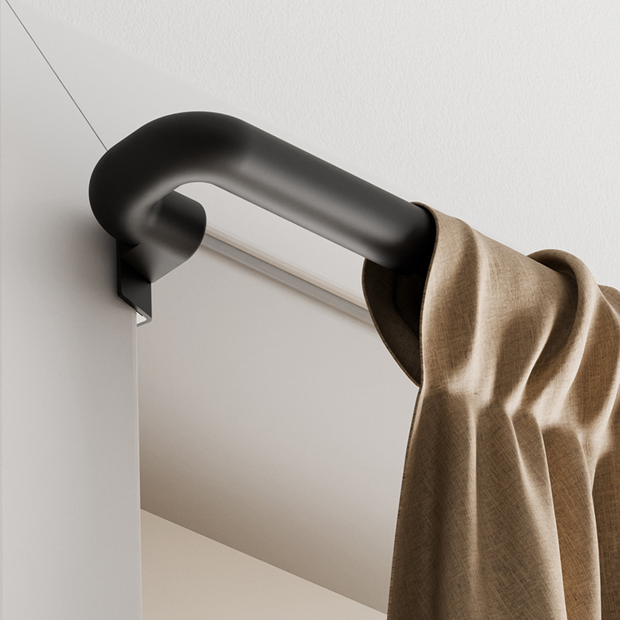 Mainstays Room Darkening Window Curtain Rod, No Drilling, Adjustable, 48" - 84"