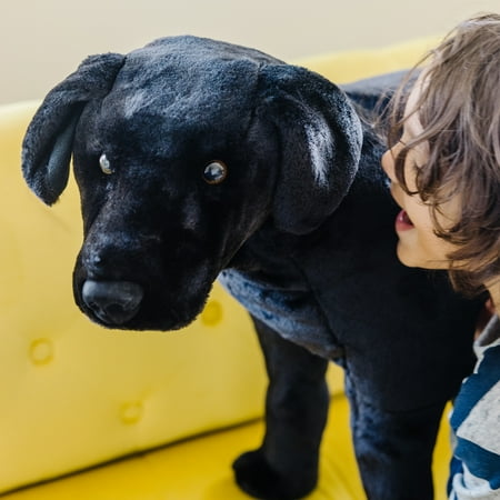 Melissa & Doug Giant Black Lab - Lifelike Stuffed Animal Dog (over 2 feet tall)