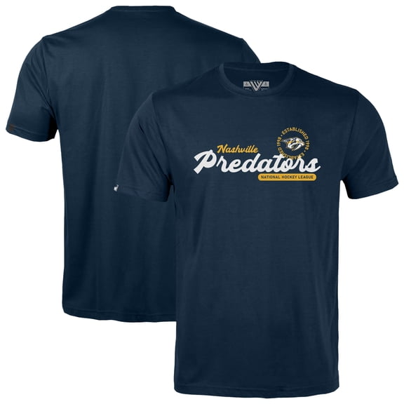 Youth Levelwear  Navy Nashville Predators Little Richmond Monument T-Shirt