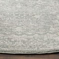 thumbnail image 3 of Safavieh Evoke Collection EVK270Z Shabby Chic Distressed Non-Shedding Dining Room Entryway Foyer Living Room Bedroom Area Rug, 5'1" x 5'1" Round, Silver / Ivory, 3 of 5