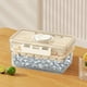 thumbnail image 4 of Hielera Con Compartimento Para Hielo, Bandeja De Pl Stico Para Hielo, Contenedor Transparente Para Hielo, Con Tapa Y Almacenamiento En El Refrigerador, Dise O Moderno, Para Uso Dom Stico, 4 of 6
