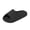 Black, variant on Womens Mens Backless Platform Sandals Breathable Open Toe Non Slip Quick Drying Bathroom Shower Slides