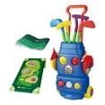 thumbnail image 1 of Juego de golf para niños pequeños, juego de jardín al aire libre, maleta de palos de golf con 3 pelotas, juego de jardín, juego de minigolf para niños con tapete, 1 of 8