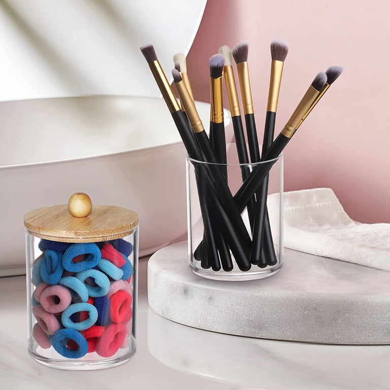 HBlife 4-Pack Qtip Holder with Bamboo Lids photo 2