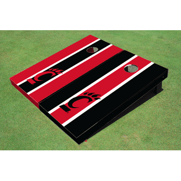 University Of Cincinnati Alternating Long Stripe Cornhole Boards