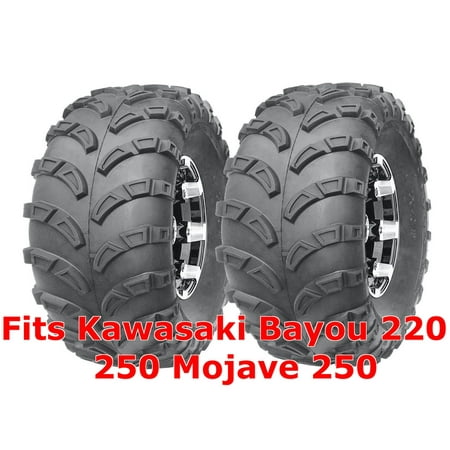 (2) 22x10-10 Kawasaki Bayou 220 250 Mojave 250 Sport ATV Rear Tires Set Mud