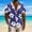 1-Purple, variant on Men Shirt Print Short Sleeve Shirt Males Funny Tropical Casual Hawaiian Beach Shirt Chic Summer Men's Tops Charming Men's Clothing Coffee