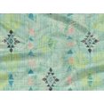thumbnail image 5 of oneOone Rayon Aquamarine Fabric Texture & Triangle Geometric Sewing Craft Projects Fabric Prints By Yard 56 Inch Wide, 5 of 5