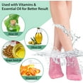 thumbnail image 7 of Artrylin 2 Pairs Silicone Moisturizing Foot Socks, Soft Silicone Socks, Anti Slip Gel Spa Socks Softening Feet Dry Cracked Skin, Aloe Socksfor for Women Foot Care After Pedicure (Pink), 7 of 7