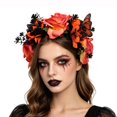 thumbnail image 4 of Hfppkn Plastic Rose Crown Headband Style 2 22x23cm Vintage Flower Hair Hoop, 4 of 7