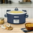 thumbnail image 5 of Crock-Pot 7qt One Touch Cook and Carry Slow Cooker - Blue, 5 of 7