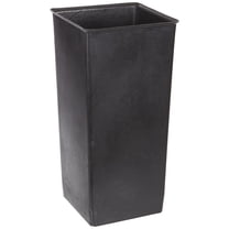 Witt Industries 13R Plastic 13-Gallon Rigid Waste Liner, Square, 11" Width x 11" Depth x 20" Height, Black