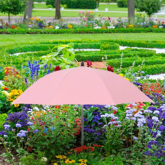 YardVibe Umbrellas for Outdoor Plants, Garden Umbrella Shade for Potted and Garden Beds, Provide Shade to âDefend From Blazing Sun - Pink