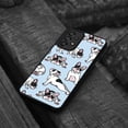 thumbnail image 4 of WIRESTER Shockproof Soft Rubber Cover Case for Samsung Galaxy A53 5G 6.5" 2022, French Bulldog Funny Playful Postures On Light Blue Background, 4 of 5