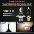 thumbnail image 5 of Super Bright H7 LED Headlight Bulbs 6000K 120W 60000LM High Low Beam Kit, 5 of 5