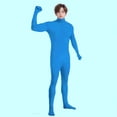 thumbnail image 4 of XXWXYD Combinaison Intégrale pour Enfants à Manches Longues avec Pieds, Col Roulé, Extensible, pour Gymnastique, 4 of 6