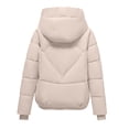 thumbnail image 6 of Winter Warm Coats for Womens Fashion Plus Size Casual Solid Color Long Sleeve Warm, 6 of 8