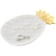 thumbnail image 1 of Plato de soporte de joyería - Soporte de anillo de cerámica para joyería - Grandes regalos para mujeres, niñas para amantes - Tamaño grande, piña blanca JFHHH pequeña, 1 of 1
