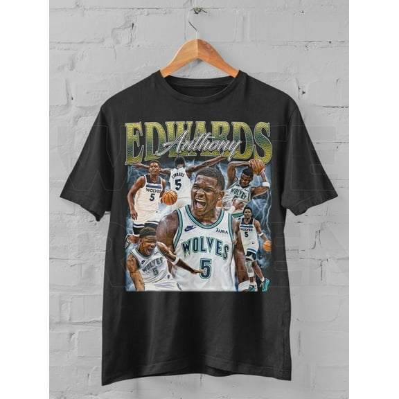 Anthony Edwards T-Shirt, Classic Vintage Bootleg Basketball Player Shirt, Unisex