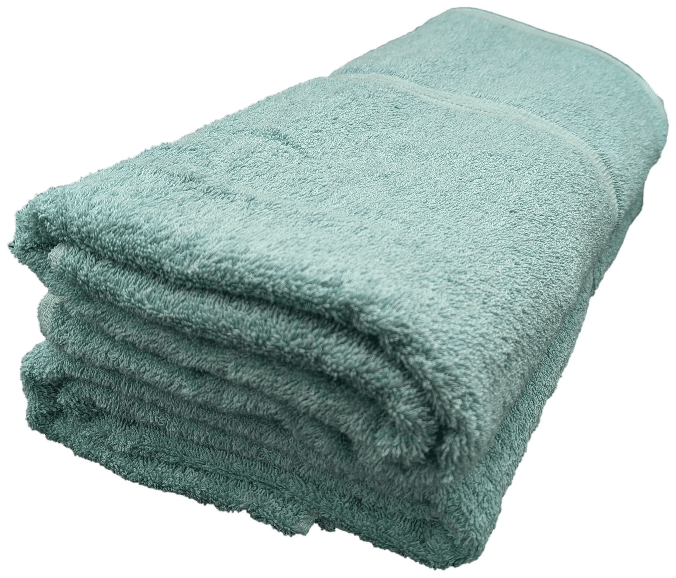 3 Hotel Pool Spa Towels Seafoam Dobby Border 35 x 70