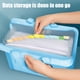 thumbnail image 4 of Bolsa de Organza Transparente de Gran Capacidad • 14x11,6 pulgadas • Almacenamiento impermeable de documentos con clips de cierre • Capacidad para 400+ hojas • Carpeta portátil para portapapeles, 4 of 6