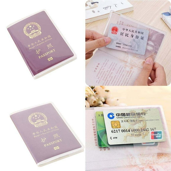 10PCS Waterproof Multi Card Slots Passport Protective Cover protective cover Waterproof passport Plastic PVC ID Card Protector Case