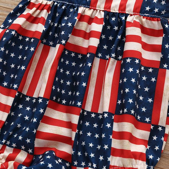 Vedolay Formal Jumpsuits Toddler Girl's Heart Print Square Neck Puff Short Sleeve Shirred Jumpsuit Pants,Red 12-18 Months