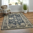 thumbnail image 2 of Feizy Fillmore Traditional Floral & Botanical, Blue/Gray, 4' x 6' Accent Rug Easy Care Stain Resistant Pet & Kid Friendly Classic Bordered Floor Rug for Living room Bedroom, 2 of 8