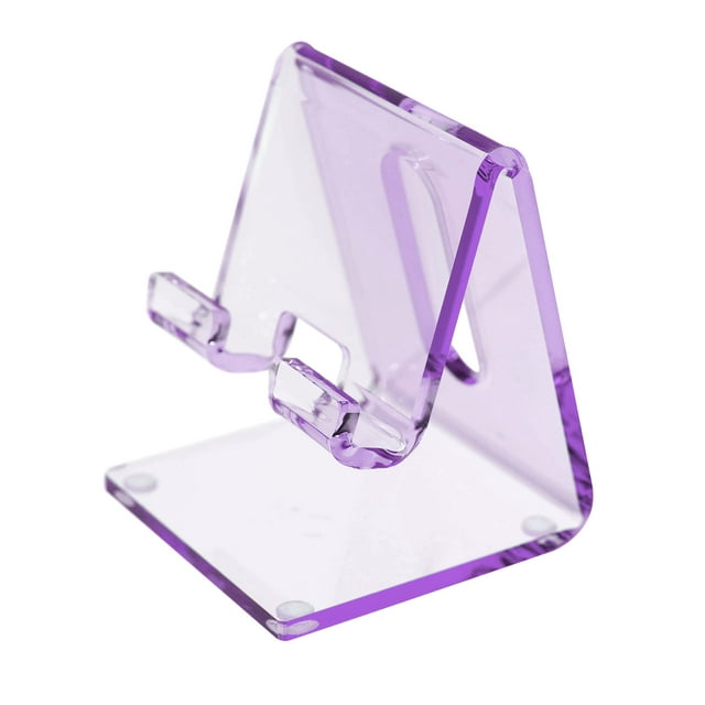 Soporte para teléfono OfficeGoods acrílico estético morado 10-20 cm