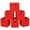 Red, variant on Fabric Storage Bins Cubes Baskets Containers 11x11x11 with Dual Handles for Shelf Closet Nursery Home Bedroom Organizers Foldable Set of 3 Red