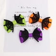 thumbnail image 2 of Clips para el pelo con lazos para niñas Accesorios para el pelo de Halloween Lazo con flor y burbujas Clip divertido para bebés, 2 of 3