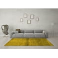 thumbnail image 3 of Ahgly Company Indoor Rectangle Abstract Yellow Modern Area Rugs, 7' x 10', 3 of 4