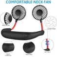thumbnail image 3 of Portable Hands-free Neck Fan - Mini USB Rechargeable Cooling Device for Travel, Office, and Home, 3 of 5