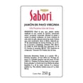thumbnail image 2 of Jamón de pavo Sabori Parma virginia 250 g, 2 of 5