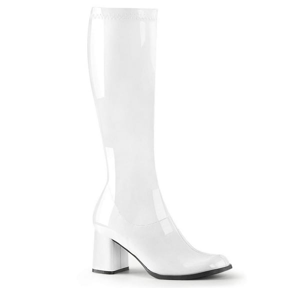 Funtasma by Pleaser Women's Gogo-300 Boot 7 White Patent