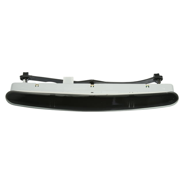 Unique Bargains High Level Third Rear Brake Light 1C0945097E designed for Volkswagen Beetle models from 1999 to 2010, featuring a black ABS housing and LED chip for bright illumination. The light is rust and corrosion-resistant, ensuring durability and a long service life. It is easy to install with a plug-and-play design, suitable for various Beetle trims including GL, GLS, Sport, and Turbo S Hatchbacks. The image shows a front-facing view of the brake light with a sleek black lens and mounting components.