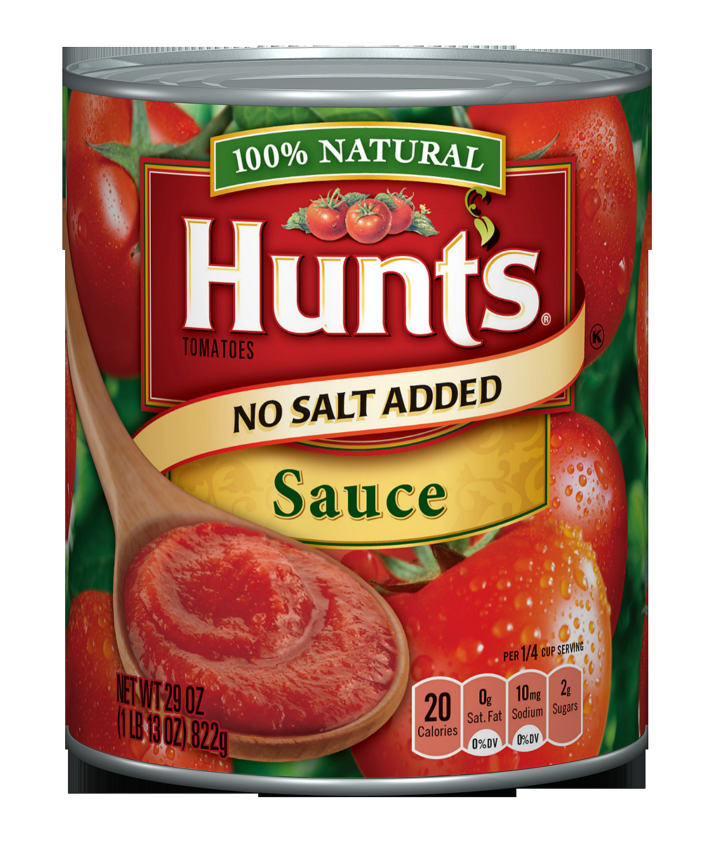 Hunt's Tomato Sauce, 100 Natural No Salt Added Tomato Sauce, 29 Oz