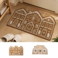 thumbnail image 7 of Gingerbread House Christmas Bathroom Rug, Non Slip Absorbent Xmas Bath Mat, Farmhouse Gingerbread Christmas Bathroom Decor for Bathtub Bedroom Shower, 16" x 24", 7 of 7