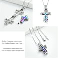 thumbnail image 3 of Adult Fashion Cross Urn Necklace for Ashes Holder Cremation Jewelry Keepsake Memorial Pendant with Chain Cremation Jewelry for Ashes, 3 of 4