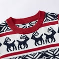 thumbnail image 5 of YunPes Christmas Knit Sweater for Kids Long Sleeve Reindeer Design Knitted Pullover Toddler Fall Winter Warm Crewneck Jumper, 5 of 6