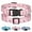Pink, variant on Pet Artist Floral Printing Nylon Dog Collars Adjustable Quick Fit for Small Large Breeds