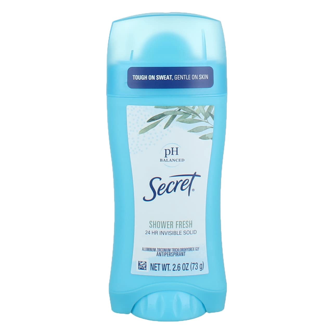 Secret 24Hr Solid Antiperspirant Deodorant Shower Fresh, 2.6 oz, 12 Pack