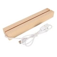 thumbnail image 1 of Led Light Base, Rectangle Led Lights Display Bases Warm Light USB Interface Wooden Art Lights Display Pedestal Led Base Light Led Display Base Multi Functional for Jewelry Glass, 1 of 7