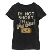 Girl's Lost Gods Halloween Fun-Size Candy  Graphic Tee Black Medium