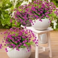 thumbnail image 5 of 12 Bundles Artificial Flowers for Outdoors Summer Decor,Realistic UV Resistant Plants Faux Plastic Flowers, 5 of 9