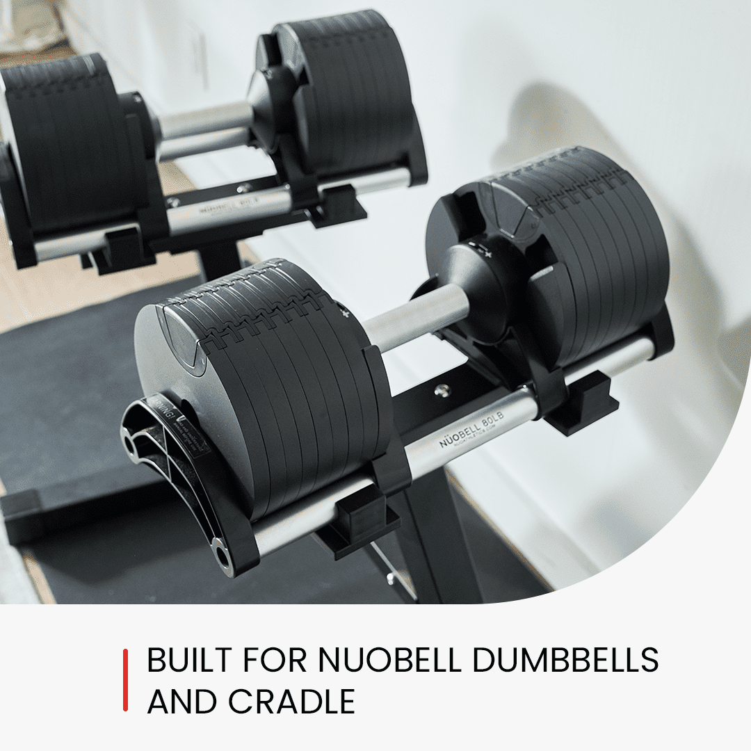 Nuobell Adjustable Dumbbell Rack and Stand. Perfect Home-Gym Dumbell Rack for At-Home Nuobell Workouts. Safe, Convenient and Prevents Accidents. This is a Nuobell Dumbbell Rack Stand Only, No Weights