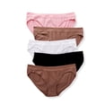 thumbnail image 2 of Just My Size JMS Cool Comfort Pure Bliss Bikinis, 5-Pack Assorted 14 Women's, 2 of 6