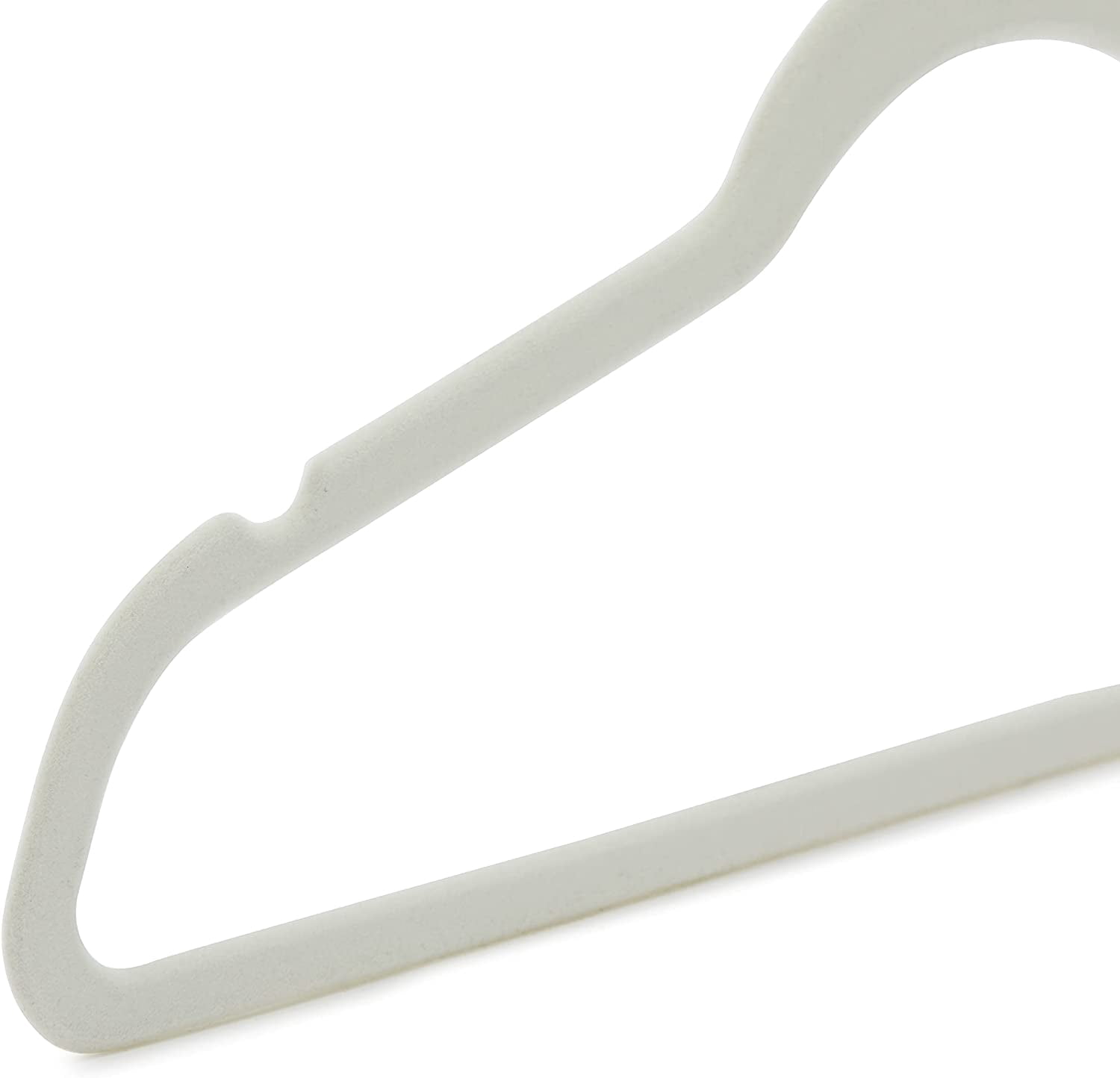 Basics Slim, Velvet, Non-Slip Suit Clothes Hangers, Pack of 50, Black