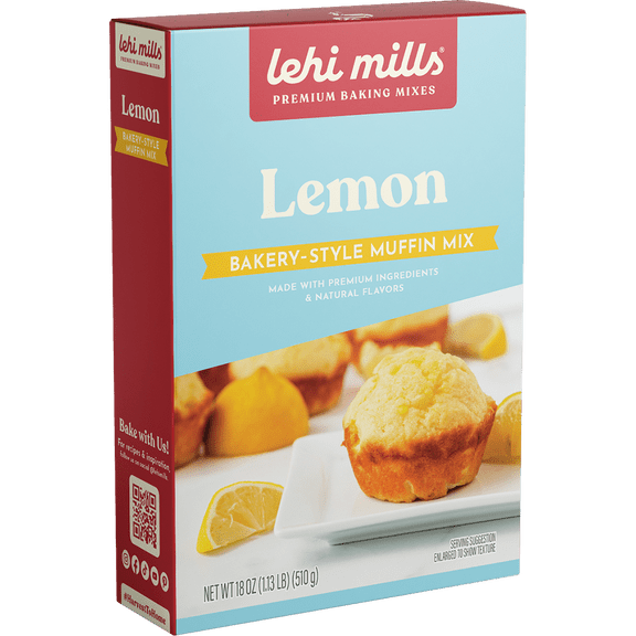 (Pack Of 6) Lehi Mills Baking Mix Lemon Muffin 18 Oz